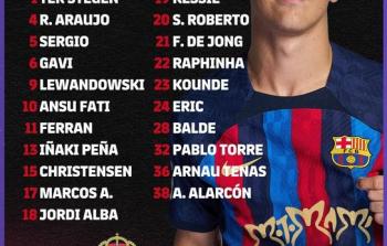 تشكيلة برشلونة ضد ريال مدريد في الدوري الاسباني 19-3-2023